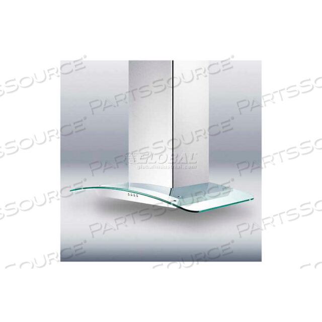 36 EUROPEAN 650 CFM RANGE HOOD IN STAINLESS STEEL, A TEMPERED GLASS CANOPY