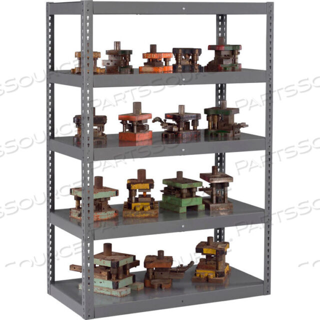 OEM#: GRXHS-362484BOLTLESS HEAVY DUTY DIE RACK - 36W X 24D X 84H - 5 SHELVES - MEDIUM GRAY by Tennsco Corp.