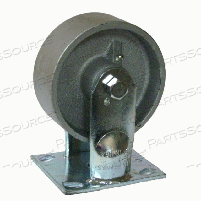 ZINC PLATED RIGID CASTER - SEMI-STEEL 5 DIA. - 1000 LB. CAPACITY