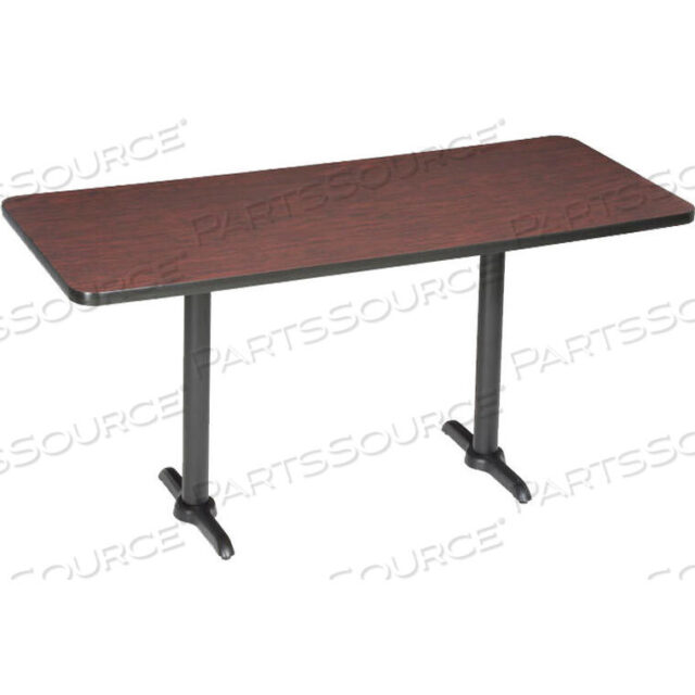 OEM#: 695802MHINTERION RESTAURANT & LUNCHROOM BAR HEIGHT TABLE, 72LX30WX42H, MAHOGANY by National Public Seating