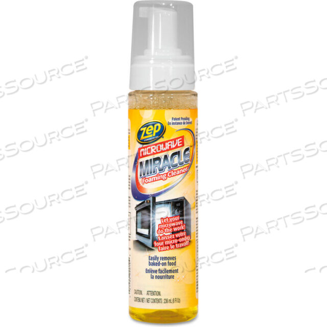 COMMERCIAL MICROWAVE MIRACLE FOAMING CLEANER, 8 OZ BOTTLE, 12/CARTON