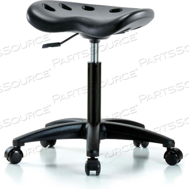 OEM#: PTMBSL-RG-NF-RC-BLKINTERION POLYURETHANE TRACTOR STOOL - BLACK W/ BLACK BASE by E Com Inc
