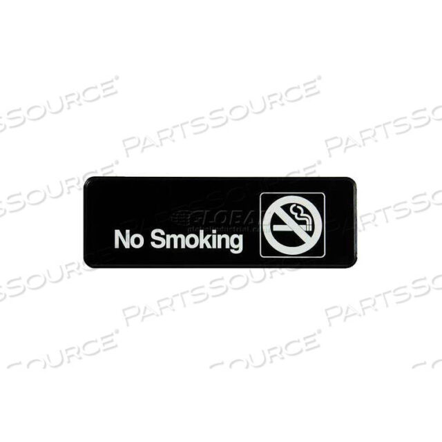 OEM#: 4513SIGN, NO SMOKING, BLACK, 3X9 by Vollrath