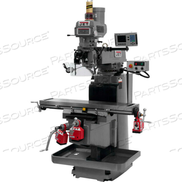 JET JTM-1254VS WITH ACU-RITE 200S 3X (Q) DRO, X,Y&Z POWERFEEDS & AIR POWER DRAWBAR