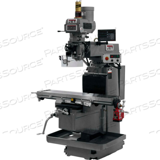 JET JTM-1254VS WITH NEWALL DP700 3X (Q) DRO, X POWERFEED & AIR POWER DRAWBAR