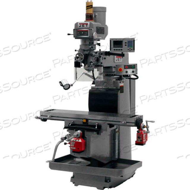 JET JTM-1254RVS WITH ACU-RITE 203 DRO X & Y POWERFEEDS & AIR POWER DRAWBAR