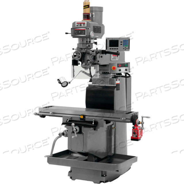 JET JTM-1254RVS WITH ACU-RITE 203 3X (K) DRO, X POWERFEED & AIR POWER DRAWBAR
