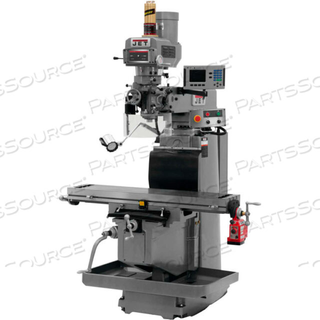 JET JTM-1254RVS WITH ACU-RITE 203 3X (Q) DRO, X POWERFEED & AIR POWER DRAWBAR