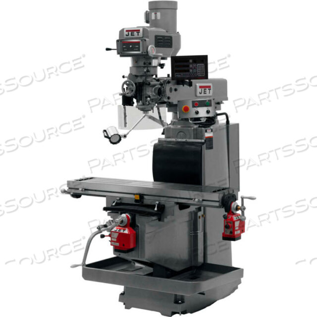 JET JTM-1254RVS WITH NEWALL DP700 3X (Q) DRO, X & Y POWERFEEDS