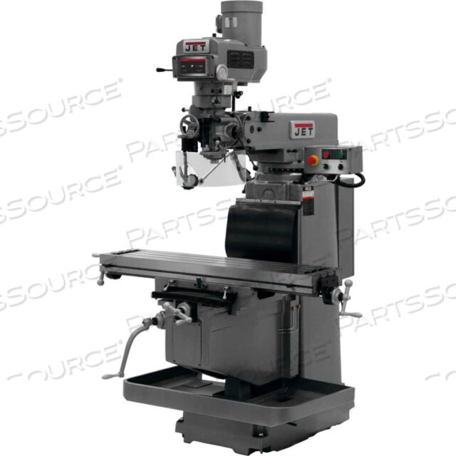 JET JTM-1254RVS MILL - ACU-RITE 300S 3X DRO (QUILL), X AND Y-AXIS POWERFEEDS - AIR POWERED DRAWBAR