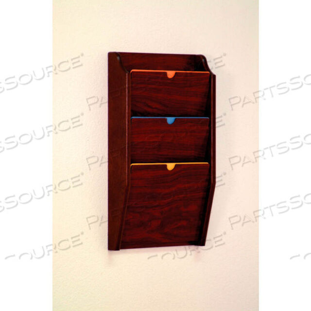 OEM#: PCH24-3MH3 POCKET HIPPAA COMPLIANT CHART HOLDER - MAHOGANY by Wooden Mallet