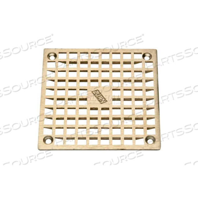 OEM#: PN400-9S-GRID-W/SCR9 X 9 SQUARE FLOOR DRAIN W/SCREWS, NICKEL by Zurn Industries LLC