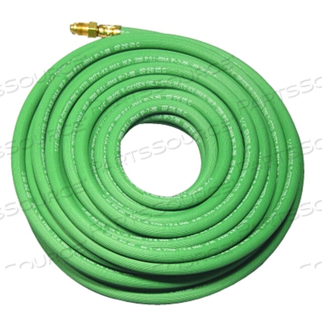 OEM#: 12X2GRN50CCGRADE R ОДНОЛИНЕЙНЫЙ СВАРОЧНЫЙ ШЛАНГ, 1/2 ДЮЙМА, 50 ФУТОВ, ФИТИНГИ CC, КИСЛОРОД, ЗЕЛЕНЫЙ от Best Welds