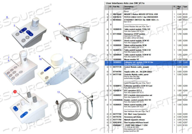 Заменяет Siemens Medical Solutions 10280922 МОДУЛЬ УПРАВЛЕНИЯ КОЛЛИМАТОРОМ CCM V2 UNI