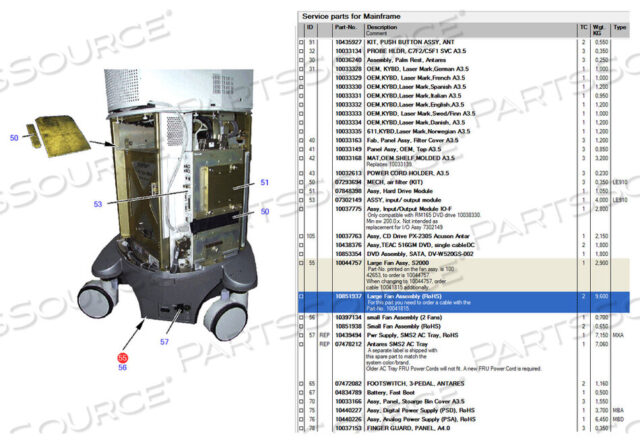 Заменяет Siemens Medical Solutions 10851937БОЛЬШОЙ ВЕНТИЛЯТОРНЫЙ БЛОК (ROHS)