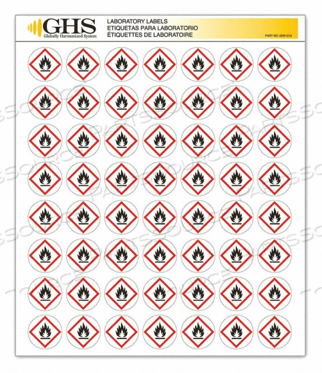 OEM#: GHS1212LABEL GLOSS PAPER FLAME PK1120 от Incom Manufacturing