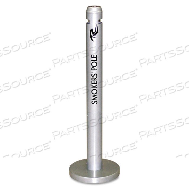 OEM#: FGR1SMSMOKERS POLE, ROUND, STEEL, 0.9 GAL, 4 DIA X 41H, SILVER от Rubbermaid Medical Division
