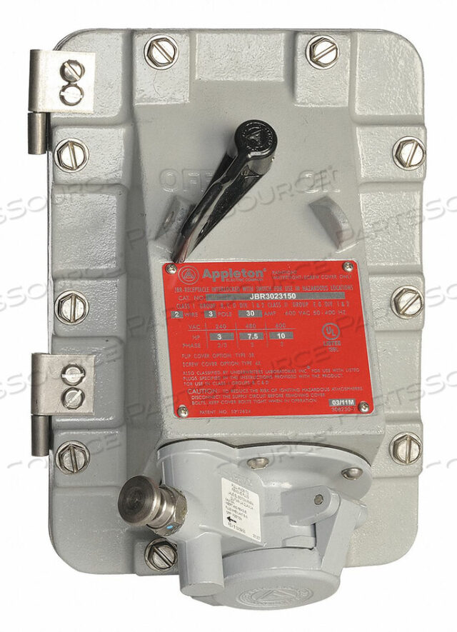 OEM#: JBR3023-150ROSEPTACLE 30A 3P 2W ALUM UL 1010 600VAC от Appleton Electric