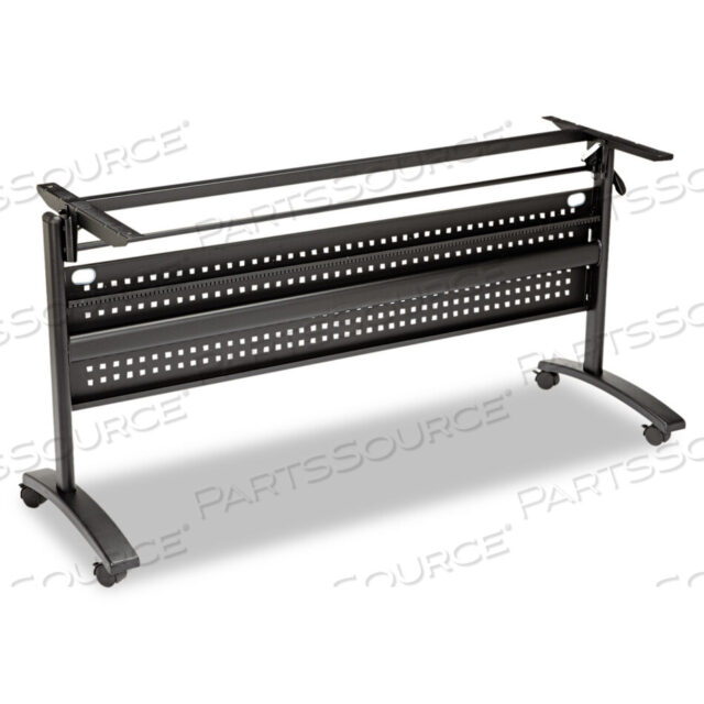 OEM#: ALEVA737260BKALERA VALENCIA FLIP TRAINING TABLE BASE, MODESTY PANEL, 57.88W X 19.75D X 28.5H, BLACK by Alera