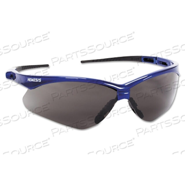 OEM#: 47387V30 ЗАЩИТНЫЕ ОЧКИ NEMESIS, ДЫМЧАТЫЕ, ПОЛИКАРБОНАТОВЫЕ ЛИНЗЫ, ПРОТИВ ЗАПОТЕВАНИЯ, МЕТАЛЛИЧЕСКАЯ СИНЯЯ ОПРАВА/ЧЕРНЫЕ ЗАУШКИ, НЕЙЛОН от KleenGuard