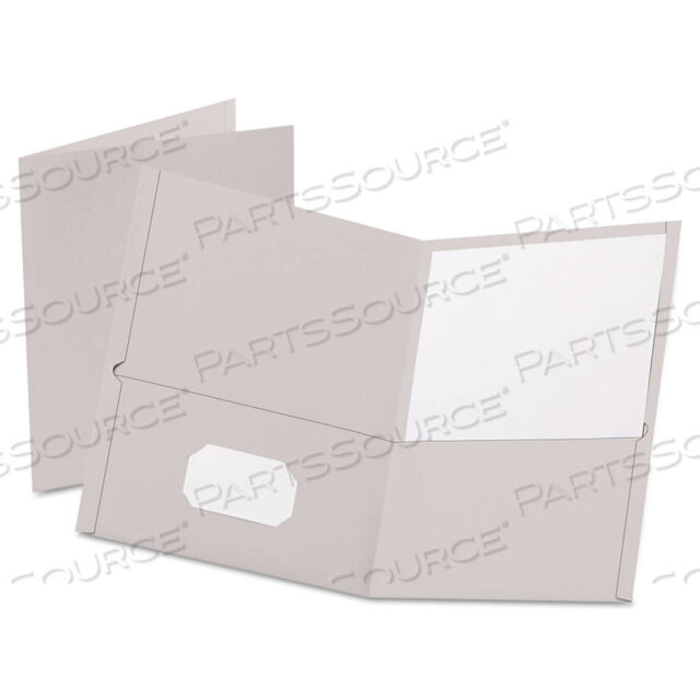 OEM#: 57505EEПАПКА С ДВУМЯ КАРМАНАМИ, ТИСНЕННАЯ КОЖАНАЯ БУМАГА, ЕМКОСТЬ 0,5, 11 X 8,5, СЕРАЯ, 25/КОРОБКА от Oxford