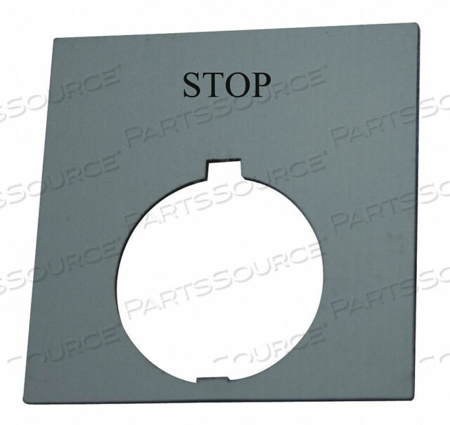 OEM#: HT8SP34LEGEND PLATE SQUARE STOP RED от Eaton