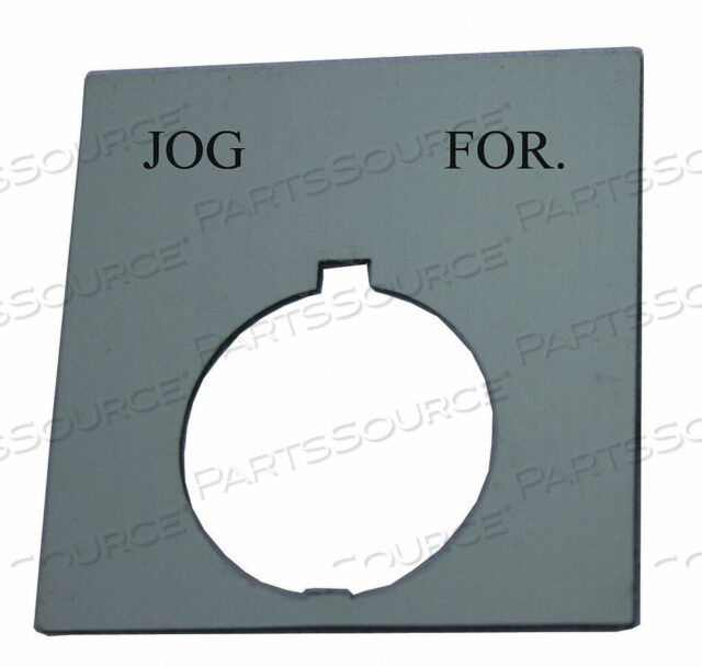 OEM#: HT8SP20LEGEND PLATE SQUARE JOG-FOR BLACK by Eaton