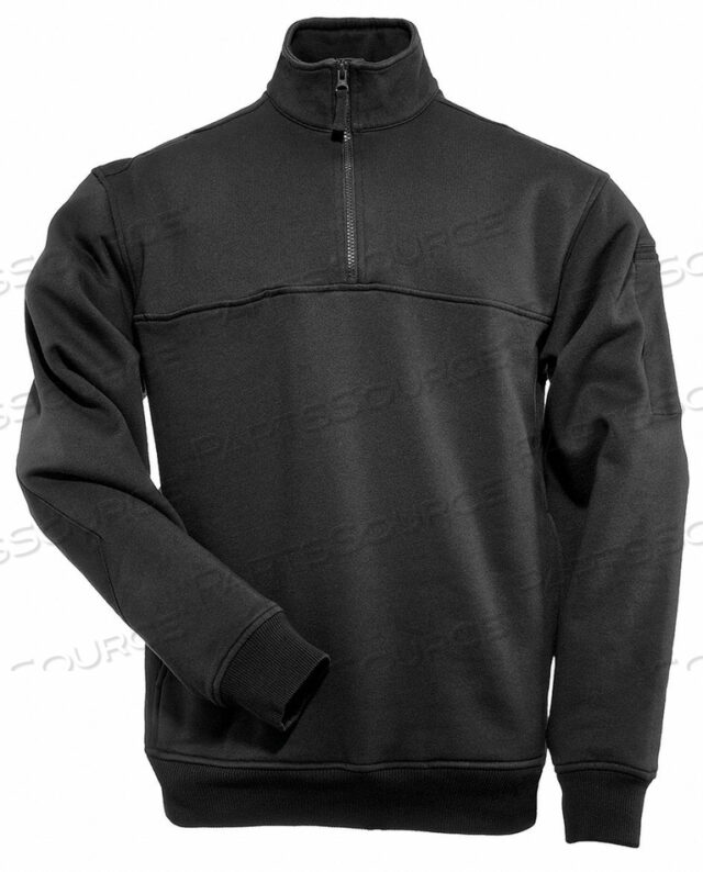 РУБАШКА РАБОТЫ С МОЛНИЕЙ 1/4 ЧЕРНАЯ 3XL