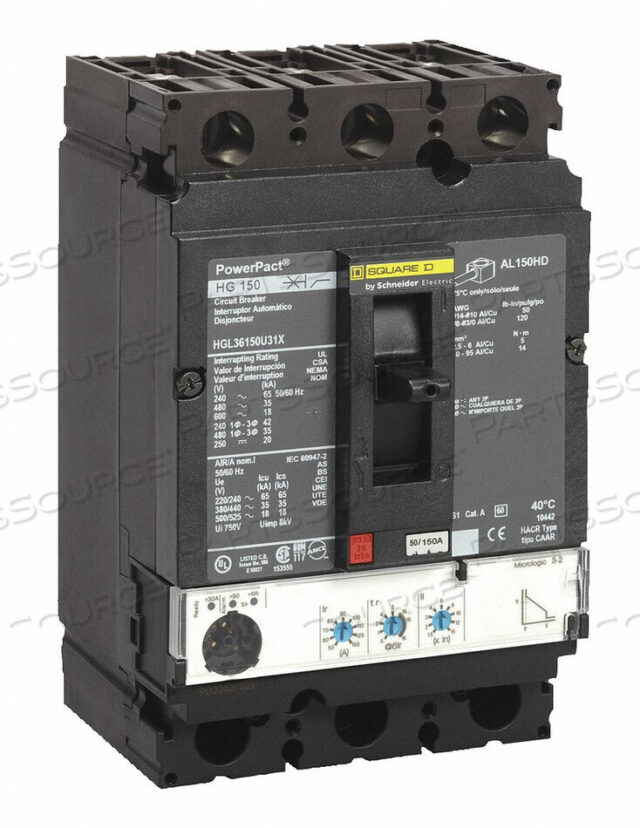 OEM#: HGL36100U33XАВТОМАТИЧЕСКИЙ ВЫКЛЮЧАТЕЛЬ 100A 3P 600VAC HG от Square D