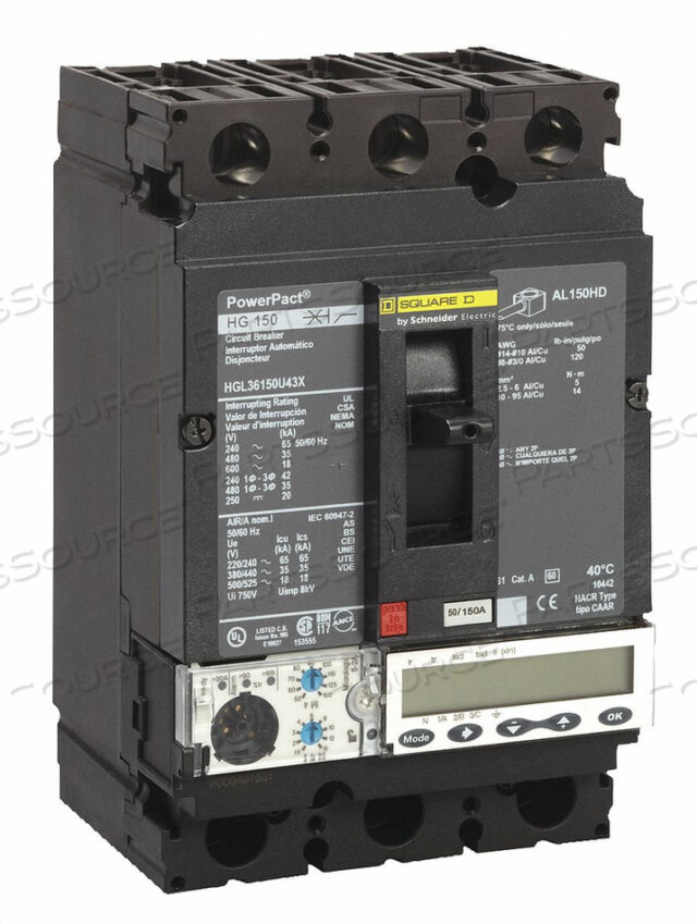 OEM#: HGL36060U44XАВТОМАТИЧЕСКИЙ ВЫКЛЮЧАТЕЛЬ 60A 3P 600VAC HG от Square D