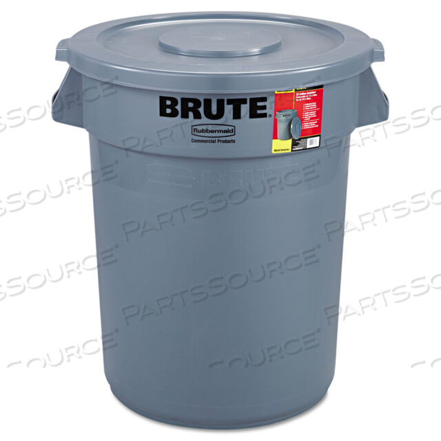 OEM#: FG863292GRAYКОНТЕЙНЕР BRUTE С КРЫШКОЙ, 32 ГАЛЛОНА, ПЛАСТИКОВЫЙ, СЕРЫЙ от Rubbermaid Medical Division