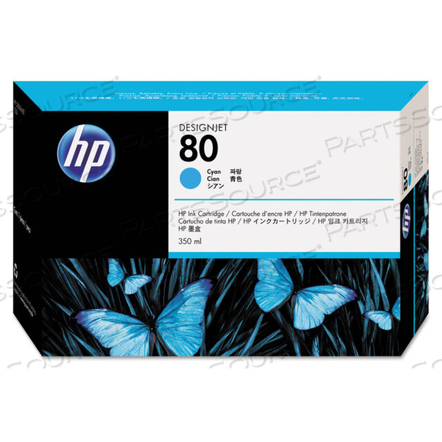 HP 80, (C4846A) ОРИГИНАЛЬНЫЙ КАРТРИДЖ С ГОЛУБЫМИ ЧЕРНИЛАМИ