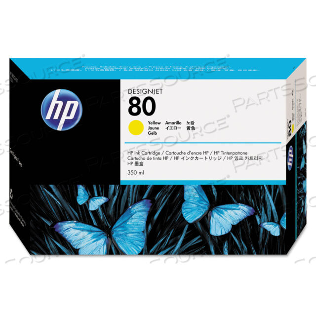 HP 80, (C4848A) ЖЕЛТЫЙ ОРИГИНАЛЬНЫЙ ЧЕРНИЛЬНЫЙ КАРТРИДЖ