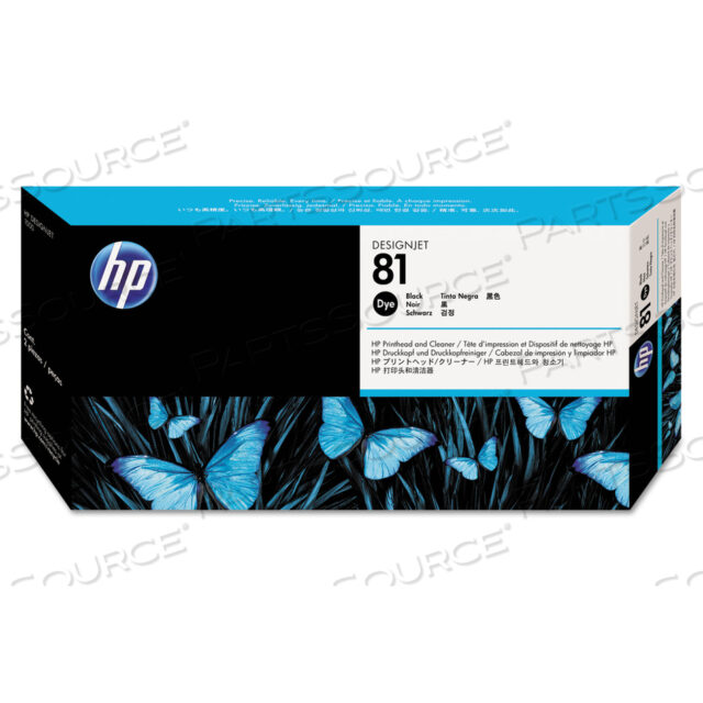 HP 81, (C4950A) ЧЕРНАЯ ПЕЧАТАЮЩАЯ ГОЛОВКА И ОЧИСТИТЕЛЬ