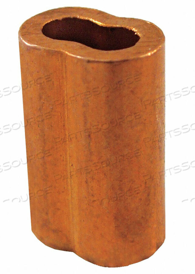 OEM#: SL2-2WIRE ROPE OVAL SLEEVE 1/16 IN 122 COPPER by Loos