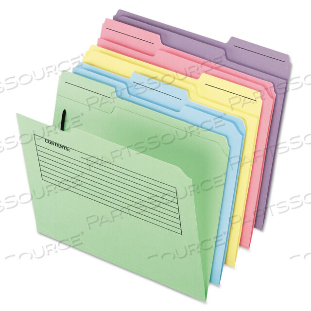 OEM#: 45270ПАПКА ДЛЯ ПЕЧАТНЫХ ЗАМЕТОК, 1 ЗАСТЕЖКА, ФОРМАТ LETTER, РАЗНЫЕ ЦВЕТА, 30 ШТ./УПАКОВКА от Esselte Pendaflex Corp.