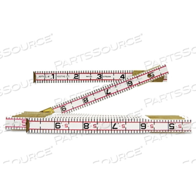 OEM#: 1066DNRED END ENGINEERS SCALE СКЛАДНАЯ ДЕРЕВЯННАЯ ЛИНЕЙКА, 6 ФУТОВ ДЛИНА, ДЕРЕВО, SAE от Lufkin