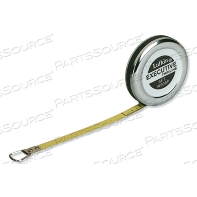 OEM#: W606PDEXECUTIVE РУЛЕТКА ДЛЯ ИЗМЕРЕНИЯ ДИАМЕТРА КАРМАНА, 1/4 ДЮЙМА X 6 ФУТОВ, ЛЕЗВИЕ A19, ЖЕЛТОЕ/ХРОМИРОВАННОЕ от Lufkin