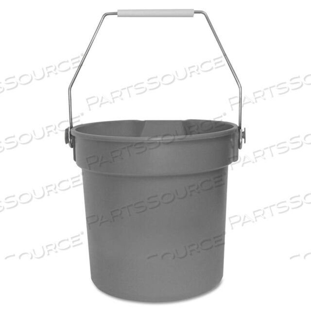 OEM#: IMP 5510DELUXE HEAVY-DUTY BUCKET, 10 QT, ПОЛИПРОПИЛЕН, СЕРЫЙ, 10,63 DIA от Impact Products