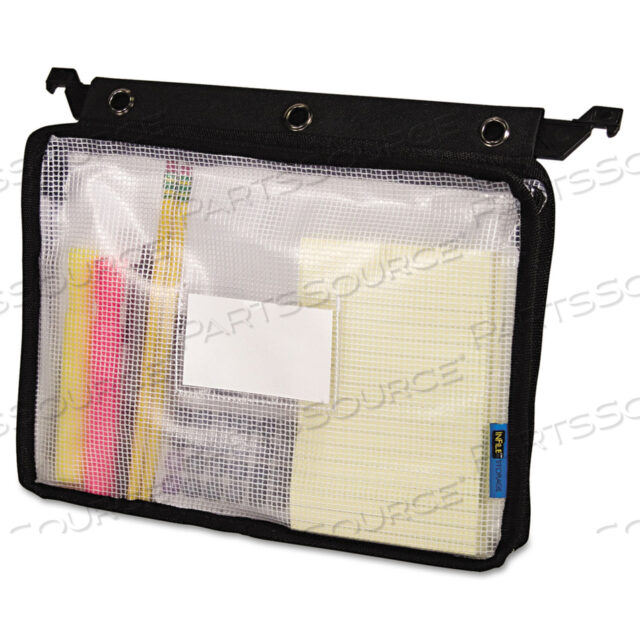 OEM#: 50904EXPANDING ZIPPER POUCH, 13 X 9.25, BLACK/CLEAR by Advantus