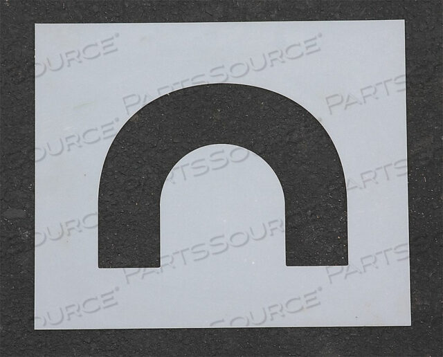 OEM#: STL-116-5070PAVEMENT STENCIL 4 IN END LOOP 1/16 by RAE Products & Chemicals Corp.