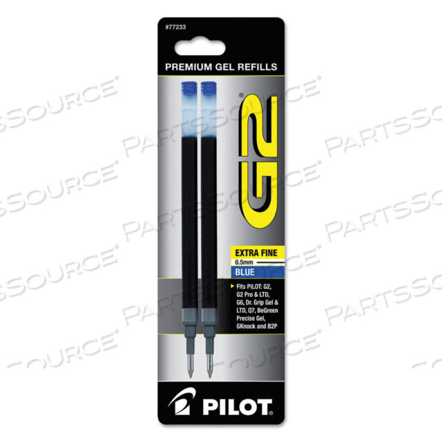 OEM#: 77233СТЕРЖЕНЬ ДЛЯ ГЕЛЕВЫХ РУЧЕК PILOT B2P, DR GRIP, G2, G6, MR METROPOLITAN, PRECISE BEGREEN И Q7, СВЕРХТОНКИЙ КОНЧИК, СИНИЕ ЧЕРНИЛА, 2 ШТ. В УПАКОВКЕ от Pilot