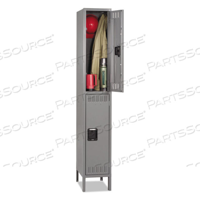 OEM#: DTS-121836-1MGДВУХЪЯРУСНЫЙ ШКАФЧИК НА НОЖКАХ, ОДИН ЯРУСНЫЙ, 12Ш x 18Г x 78В, СРЕДНЕ-СЕРЫЙ от Tennsco Corp.