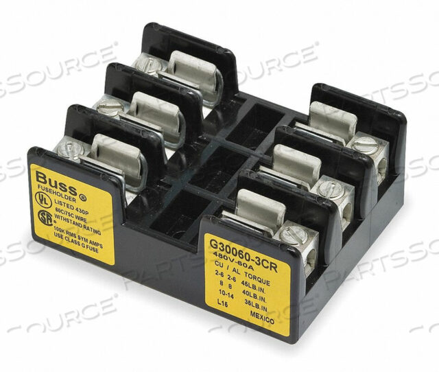 OEM#: G30060-3CRБЛОК ПРЕДОХРАНИТЕЛЕЙ 31 ДО 60A G 3 ПОЛЮСА от Cooper Bussmann