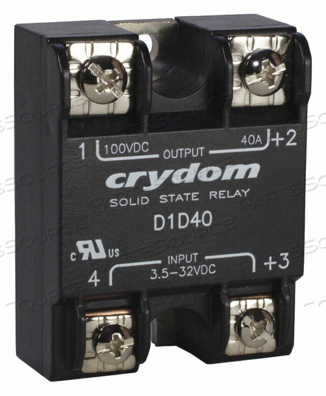 OEM#: D1D40ТВЕРДОТЕЛЬНОЕ РЕЛЕ ОТ 4 ДО 32 В ПОСТОЯННОГО ТОКА 40 от CRYDOM