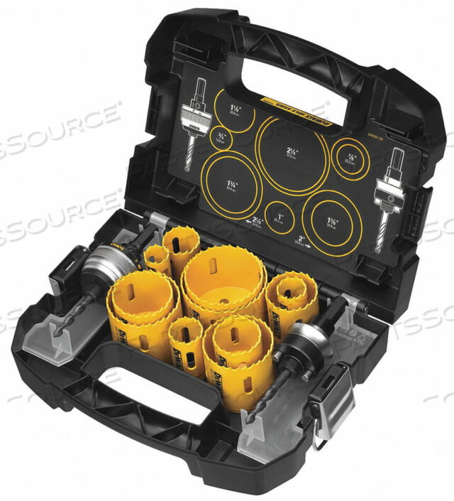 OEM#: D180005КОМПЛЕКТ КОРОНЧАТЫХ ПИЛ HSS 3/4 - 2 1/2 ДЮЙМА 13 ШТ. от DeWalt