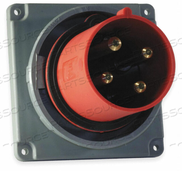OEM#: HBL4100B7WIEC ВВОДНОЙ ШТИФТ И ВТУЛКА 100A 480V КРАСНЫЙ от Hubbell Incorporated, Wiring Device-Kellums