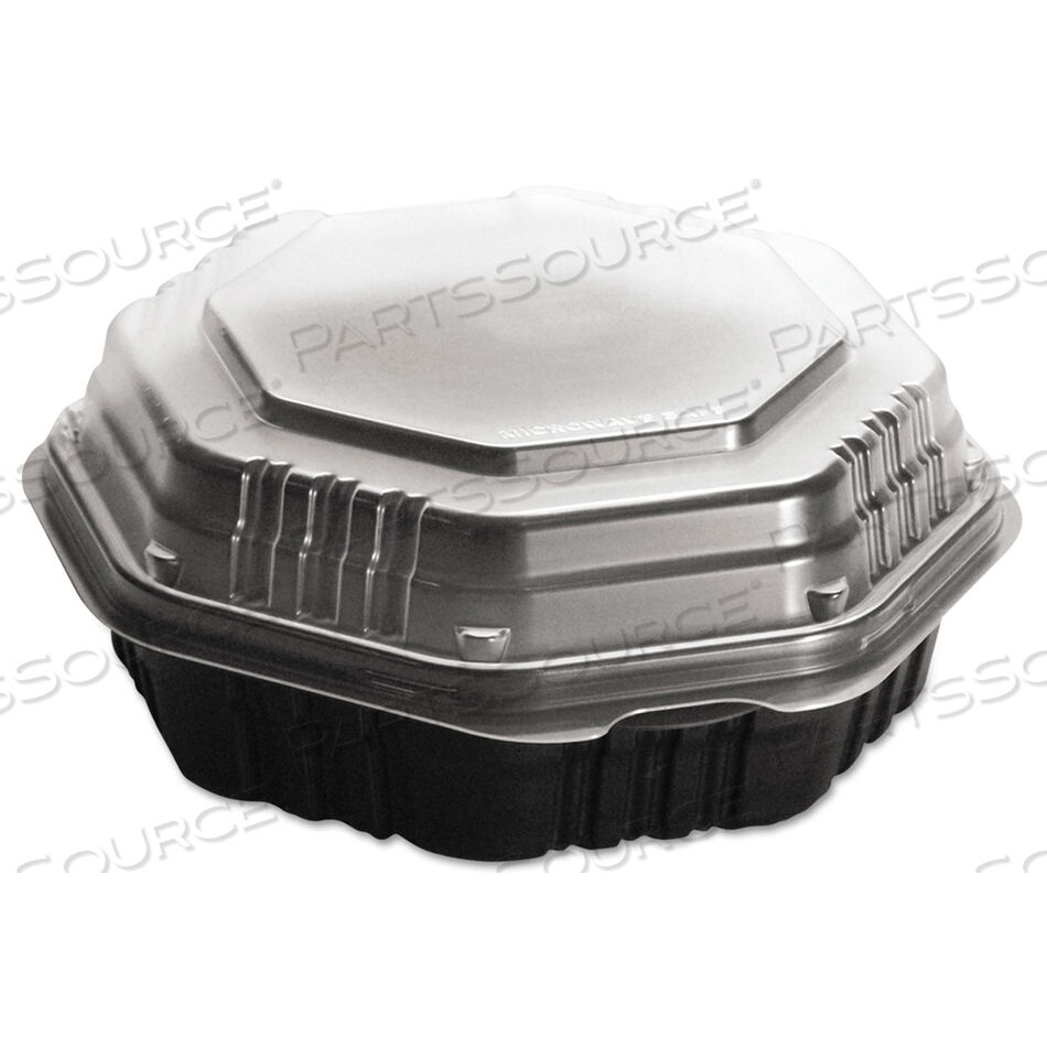 OEM#: 809011-PP94КОНТЕЙНЕРЫ ДЛЯ ГОРЯЧЕЙ ПИЩИ С ОТКИДНОЙ КРЫШКОЙ OCTAVIEW, 31 УНЦИЯ, 9,55 X 9,1 X 3, ЧЕРНЫЙ/ПРОЗРАЧНЫЙ, ПЛАСТИК, 100/КОРОБКА от Solo