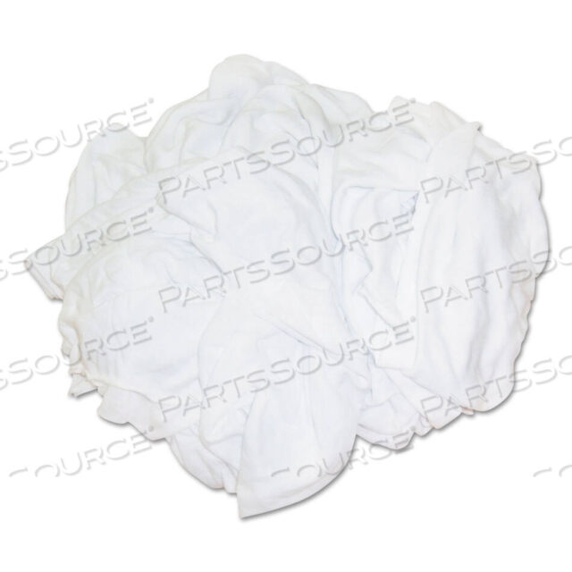 OEM#: 455-25BPNEW ОТБЕЛИВШИЕСЯ БЕЛЫЕ ТРЯПКИ ДЛЯ ФУТБОЛОК, МУЛЬТИТКАНЬ, 25 ФУНТОВЫЙ ПОЛИЭТИЛЕНОВЫЙ ПАКЕТ от Hospeco