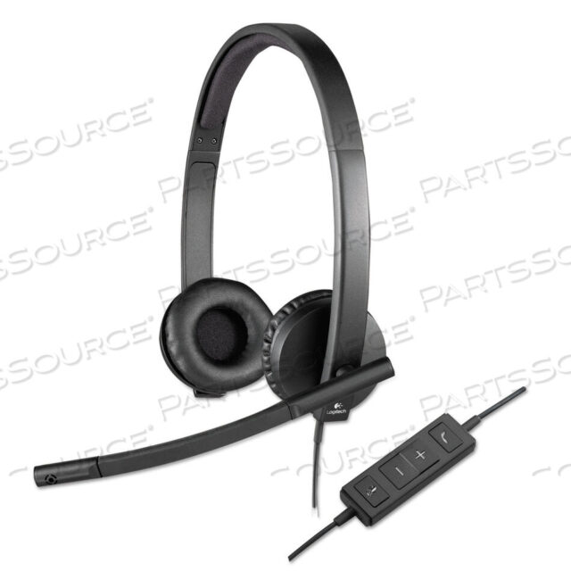 OEM#: 981-000574H570E БИНАУРАЛЬНАЯ НАКЛАДНАЯ ГАРНИТУРА, ЧЕРНАЯ от Logitech